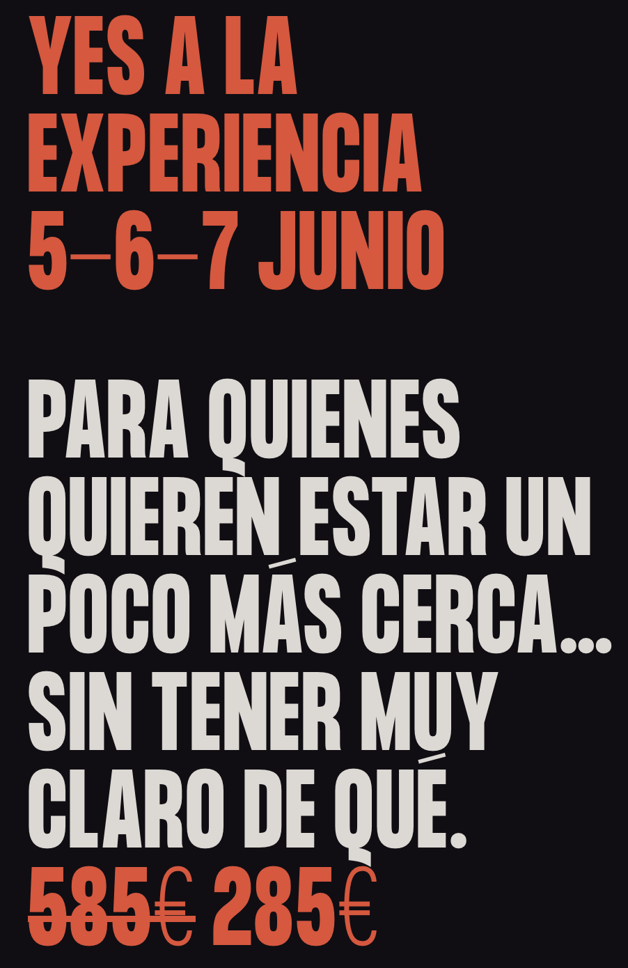 YES A LA EXPERIENCIA
